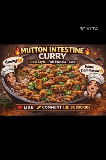 🥘 Spicy Mutton Intestine Curry 🔥 #love #song #motivation #border2 #hindisong