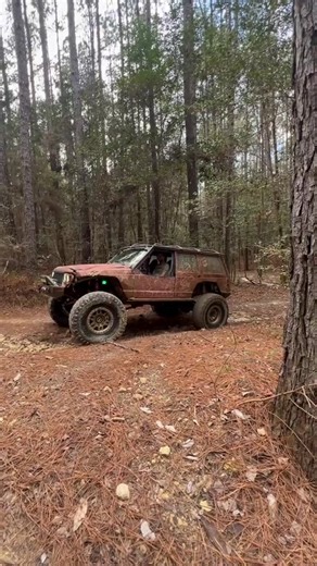 I need tires…. #jeep #boggsandboulders #offroading #cherokee #mudding