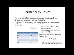 Topic 6 Polymer Permeability Part 1