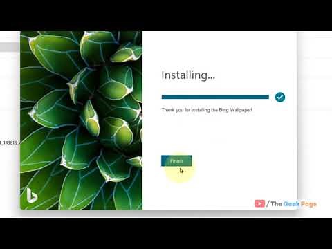 Download and Install Bing Wallpaper for Windows 11