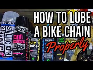 How to lubricate your bike chain properly- Bike Maintenance