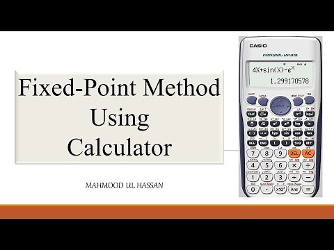 Fixed Point Iterative Method | Using Calculator fx-991ES Plus | Calculator Programming | Mahmood |