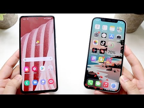 Samsung Galaxy A52 Vs iPhone 12! (Comparison) (Review)