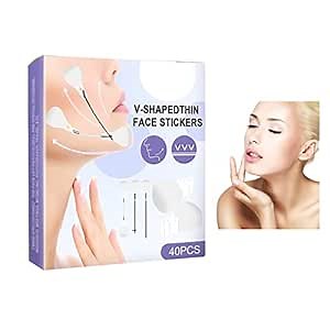 40pcs Face Lift Tape,Face Tape Lifting Invisible,High Viscosity Face Lift Tape Invisible With String Tightening Skin,Waterproof &Strong Elasticity Face Lifting Tape.