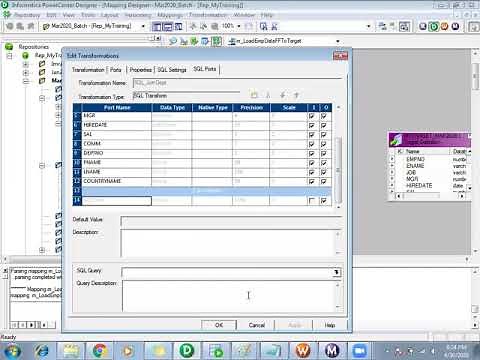 SQL Transformation in Informatica - In depth Knowledge with Real Time Scenarios