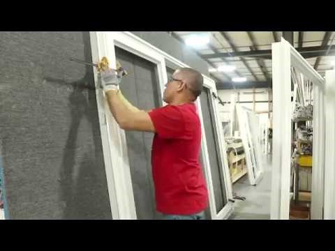 Installing the Stationary Panels on a KD (Knock down) 3-Panel Patio Door