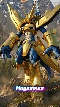 Veemon to Magnamon X Evolution #Digimon #DigimonAI #Digivolution