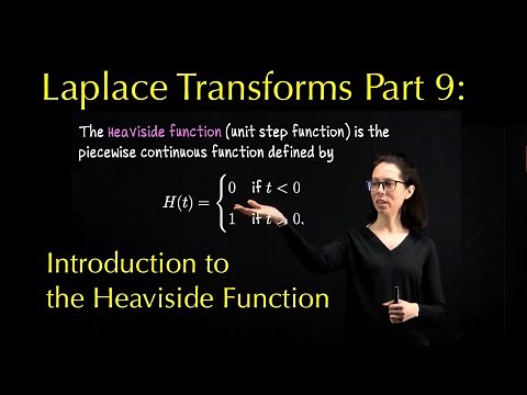 Laplace Transforms 9: Introduction to the Heaviside (unit step) function