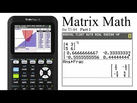 Matrix Math on the TI-84