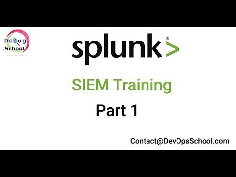 Splunk SIEM Training | Splunk Enterprise Security Tutorials with DEMO | Part 1