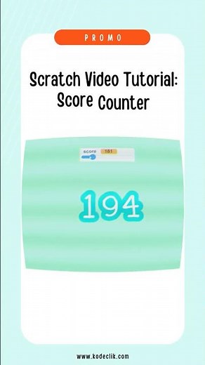Scratch Video Tutorial: Score Counter Promo #codingforkids #scratchcoding #scratchtutorial