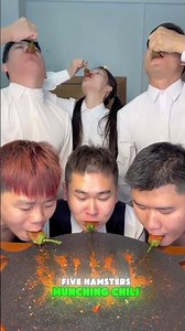 Dad, you and all your brothers and sisters are munching peppers just like hamsters! 🐹🌶️😂#funny