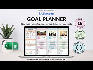 Goal Planner Tutorial - Steps to achieve your goals - Track your progress