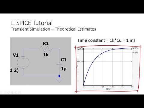 LTSPICE Tutorial - Transient Simulation with RC Circuit