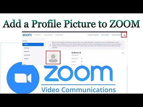 How to Add a Profile Picture to ZOOM
