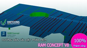 Download Ram concept V8 - Phần mềm thiết kế sàn  cáp dự ứng lực | Laptop xây dựng
