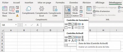 VBA - Zone de Liste
