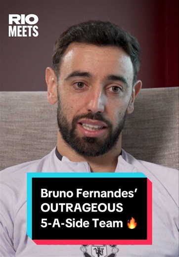 Bruno Fernandes reveals his 5-a-side team of the best players he’s played with 🚨 Catch the FULL exclusive interview with @Rio Ferdinand and @Bruno Fernandes 🎧🎥 Rio Ferdinand heads to Carrington for an unmissable sit-down with Manchester United captain Bruno Fernandes - his most honest interview yet For the first time, Bruno Fernandes lifts the lid on the truth behind his Manchester United loyalty, revealing two genuine chances he had to leave, why he stayed, and how modern players’ loyalty is