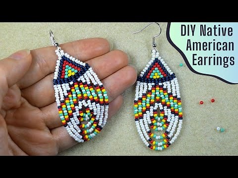 NATIVE American Style CHANDELIER Earrings - Tutorial