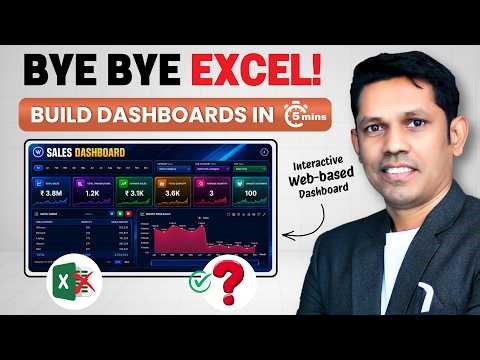 No Power BI! No Tableau! No Excel! Create Stunning Web Dashboard in Just 5 Minutes