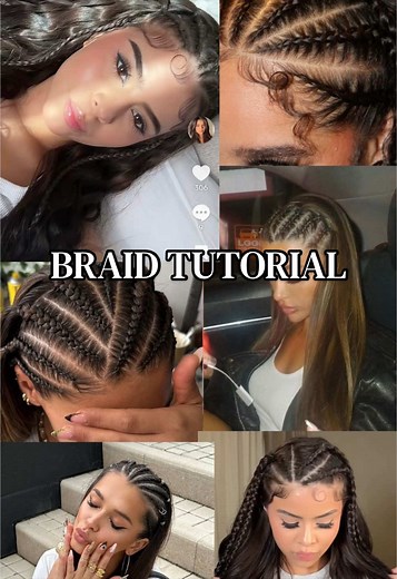 Let me show you how to braid your own hair ⭐️ #braidstyles #braidtutorial #hairtutorial #howtobraid #hairstyle