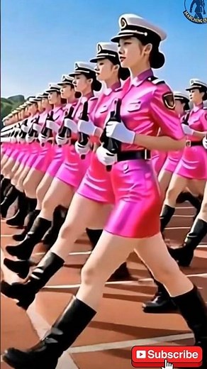 Powerful Women in Military Parade | Army Women Forces #military #shorts #youtubeshorts #usa
