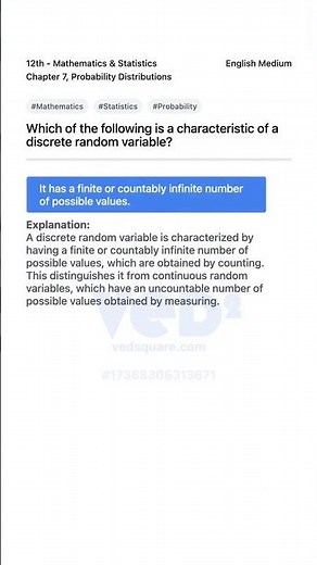 Understanding Discrete Random Variables in Probability Distributions