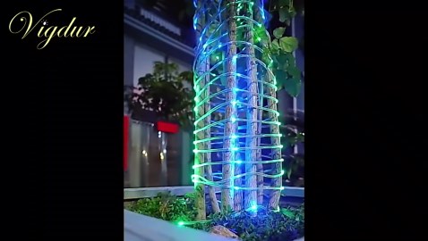 Vigdur Color Changing Rope Lights - 18FT Led Rope Lights Outdoor Waterproof with Remote Connectable 7 Colors & 7 Modes Decorative Christmas Lights for Xmas Bedroom Party Holiday Decoration
