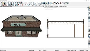 Drawing Parapet Walls with a Flat Roof