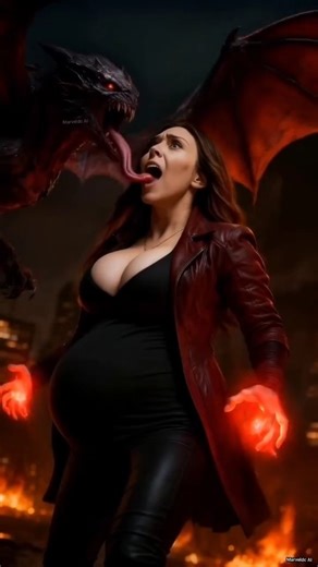 MarvelDC AI on Instagram: "Scarlet Witch was trapped in the clutches of a demon inside hell 🫣😨👿 #scarletwitch #shorts #reel #aiart #aivideo"