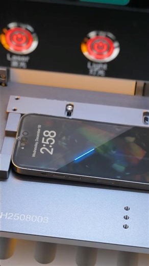 Using Lasers To Fix My iPhone Screen… #Shorts