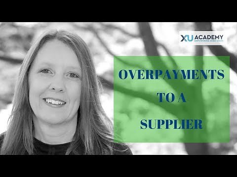 How to deal with supplier OVERPAYMENTS in Xero