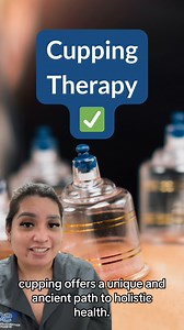 Let's learn what cupping therapy is from an SCU student! Cupping therapy is a healing technique that involves placing cups on the skin to create suction. This suction draws the skin and muscle layer into the cup, promoting increased blood flow, relaxation of muscles, and release of tension. #WeAreSCU #GoBeyond #CuppingTherapy | Southern California University of Health Sciences (SCU) | Facebook