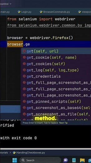 🚀Your First Selenium Step: WebDriver + Get URL Explained! | Selenium WebDriver #Shorts