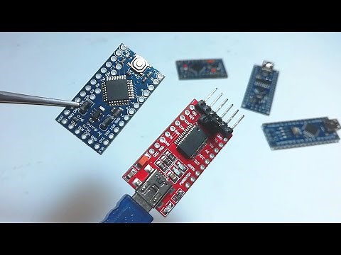 How to program Arduino Pro Mini with FTDI.