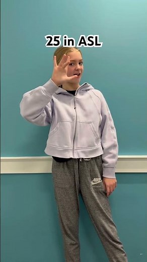 How to say 25 in ASL (American Sign Language)