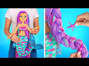 DIY Mermaid Doll From Cardboard || Easy Paper Crafts
