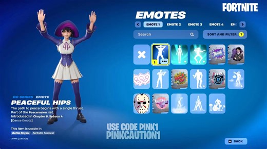 3K views · 55 reactions | Updated “Peaceful Hips” Dance – Fortnite x Peacemaker | PINKCAUTION1 | Facebook
