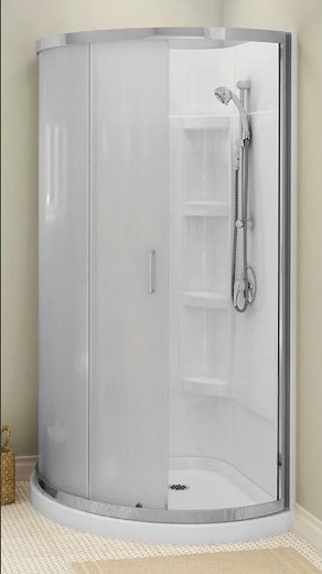 MAAX Cyrene Round Shower Kit-Clear Glass