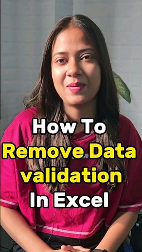 Remove data validation in excel | delete / remove a drop-down list in Microsoft Excel #msexcewire