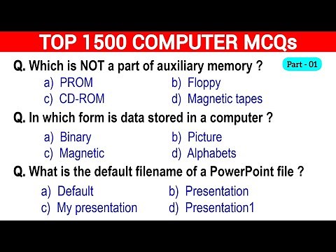 🔥1500 Computer Fundamentals MCQs – Part 1 | Crack Any Exam Easily!