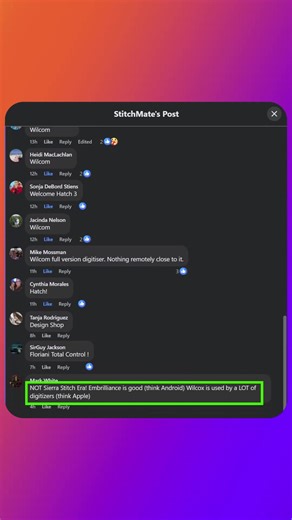 The people have spoken! | Wilcom