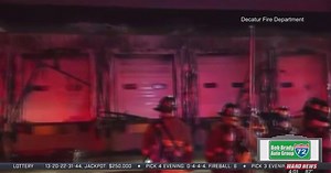 Fire at loading dock area of Decatur warehouse
