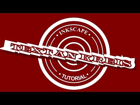 Inkscape Text an Kreis und in