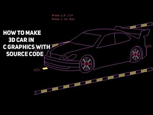How to Make 3D Car in C Graphics with source code