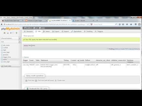 Example, create and use triggers in MySQL