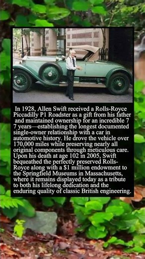 Allen Swift & His 77 Year Old Rolls Royce A Love Story on Wheels #shorts