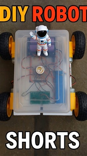 DIY Robot Car Making at Home | Simple Science Project 🚀#diyrobot #robotcar #scienceproject #shorts
