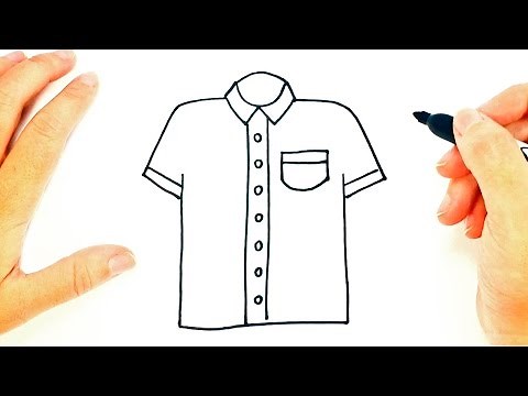 How to draw a Shirt | Shirt Easy Draw Tutorial