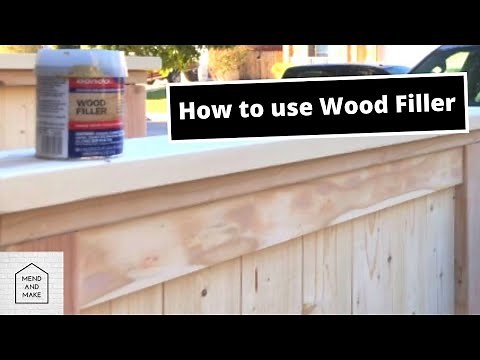 How To Use Wood Filler (Bondo)